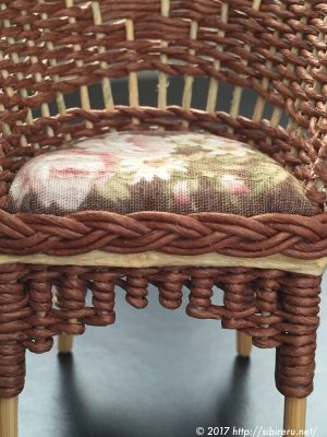 ミニチュア籐椅子作成方法