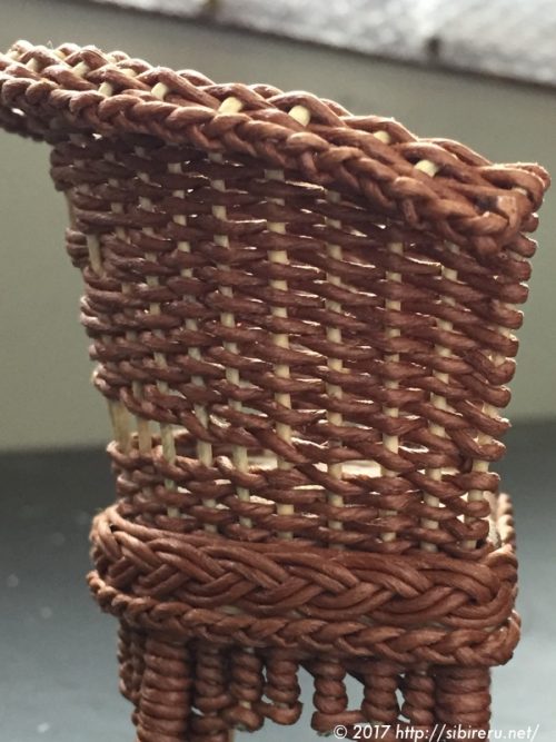 ミニチュア籐椅子作成方法