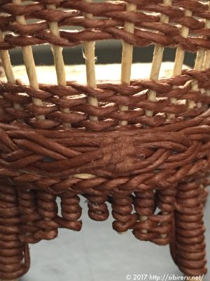 ミニチュア籐椅子作成方法