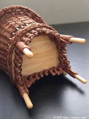 ミニチュア籐椅子作成方法