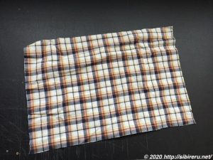 夏服シャツハギレ
