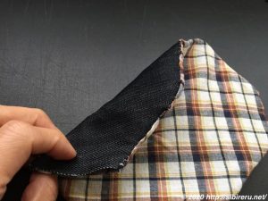 デニム手縫いマスク作成2