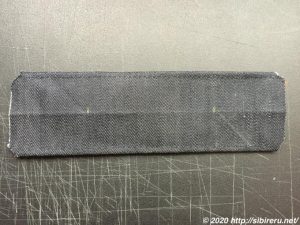 デニム手縫い自作マスク前面